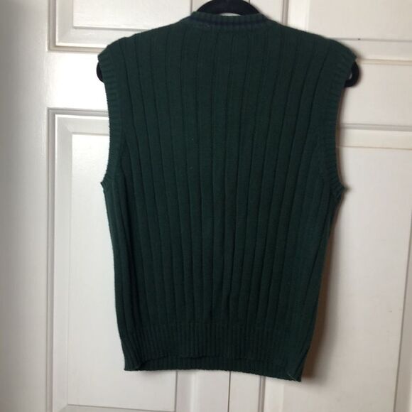 Old Navy Womens Cotton V-Neck Sleeveless Ribbed Knit Pullover Sweater Green XS - Picture 3 of 3